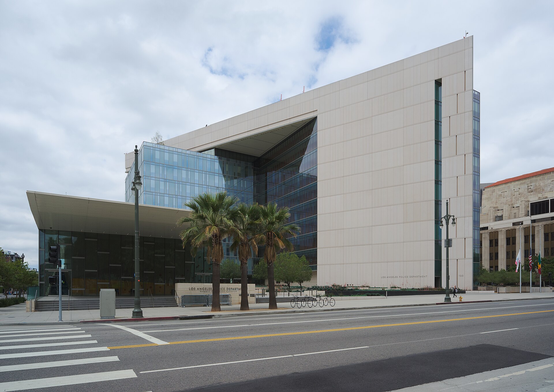 Los Angeles Police Department headquarters in downtown Los Angeles