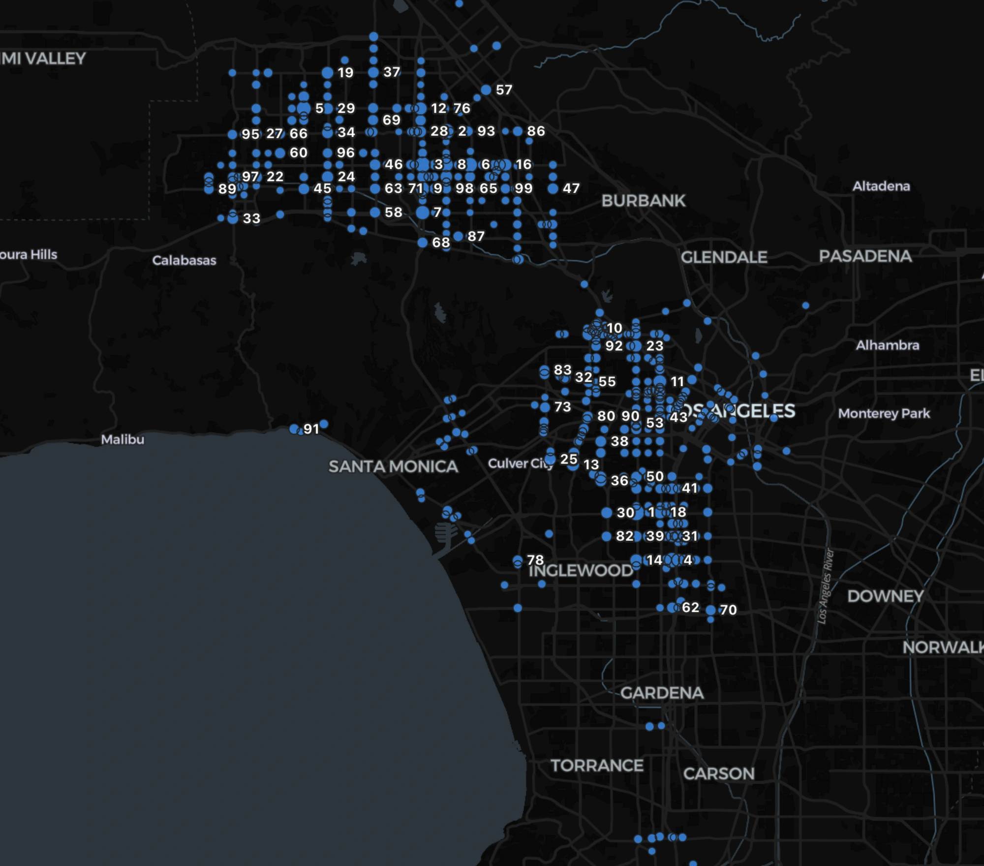 The most dangerous intersections in Los Angeles