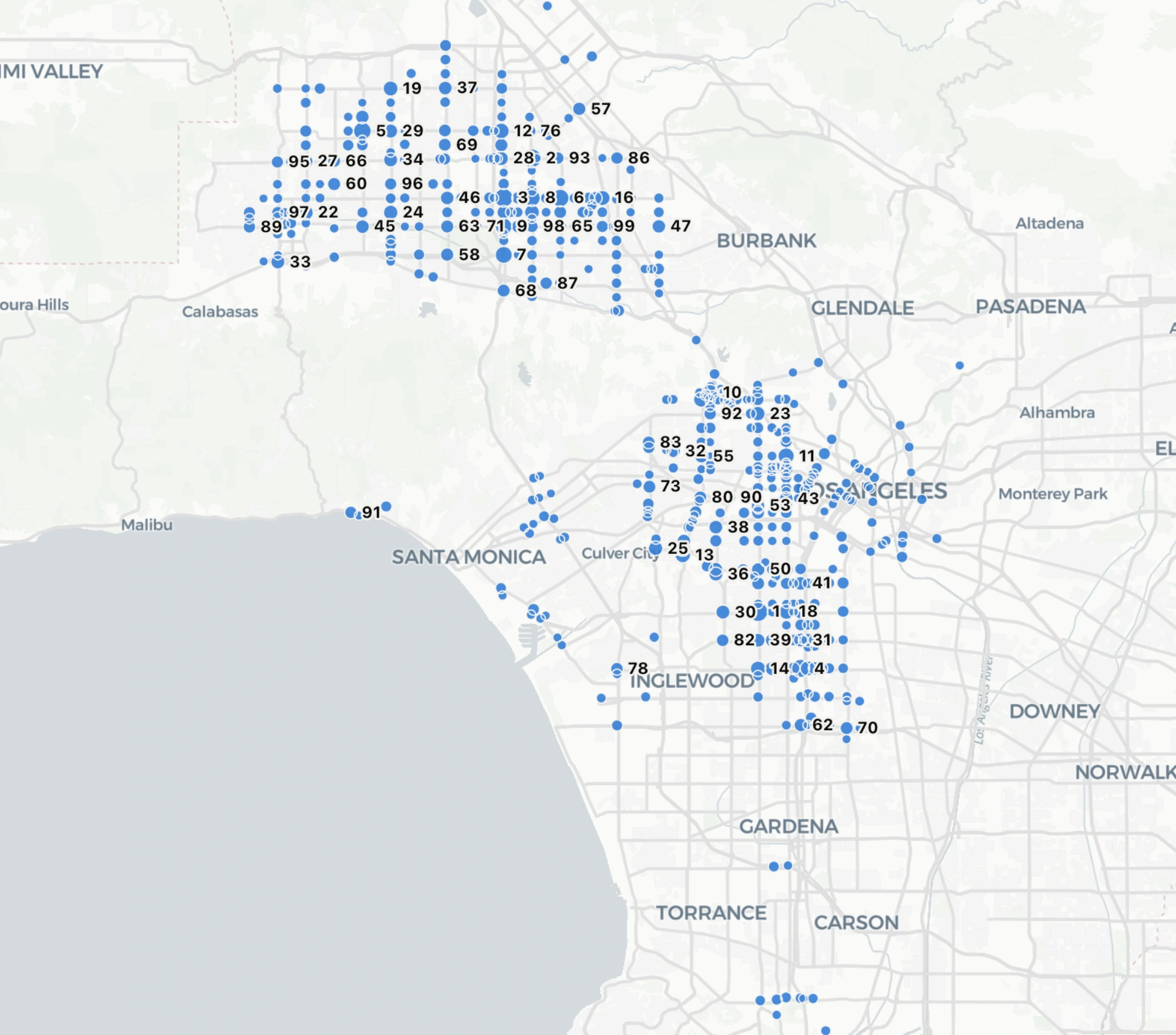 The most dangerous intersections in Los Angeles